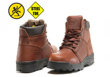 Load image into Gallery viewer, Men&#39;s Work Boot Cobra C1121S Steel Toe Brown Leather Goodyear Welt Construction New
